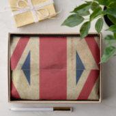 Old Grunge United Kingdom Flag Union Jack Tissuepapier (Geschenk)