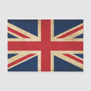 Old Grunge United Kingdom Flag Union Jack Tissuepapier