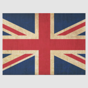Old Grunge United Kingdom Flag Union Jack Tissuepapier