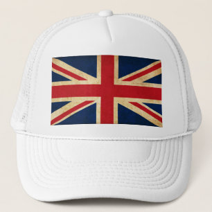 Old  Grunge United Kingdom Flag Union Jack Trucker Pet