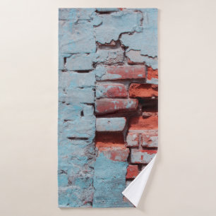 Old grungy brick wall with natural defects. Scratc