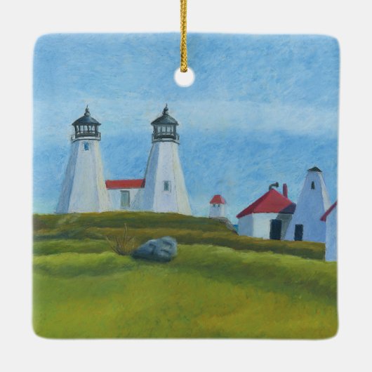 Old Gurnet Lighthouse Ornament (Achterkant)