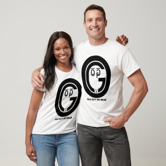 Old Guy OG Draag Wht T-shirt (Unisex)