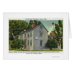 Old Hancock Clark House Uitzicht, Paul Revere Rode