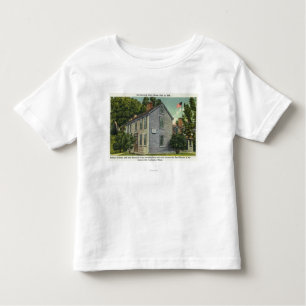 Old Hancock Clark House Uitzicht, Paul Revere Rode Kinder Shirts