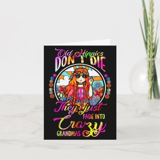 Old Hipes Don't Die They Just Fade Into Crazy Gran Kaart (Voorkant)