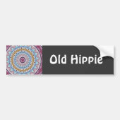 Old Hippie Bumpersticker (Voorkant)