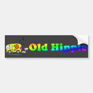 Old Hippie Bus Bumpersticker