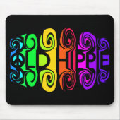 OLD HIPPIE mousepad Muismat (Voorkant)