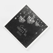 Old Hollywood B & W kroonluchters Sweet 16 ID1108 Servet (Hoek)