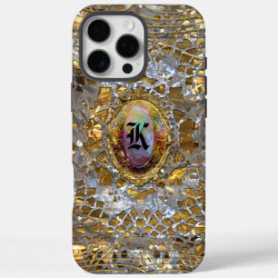 Old Hollywood Chic Elegant Monogram iPhone 16 Pro Max Hoesje