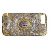 Old Hollywood  Chic Monogram Plus Case-Mate iPhone Case (Achterkant (Horizontaal))