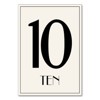 Old Hollywood Style Tafelnummer