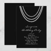 Old Hollywood Surprise Birthday Party Invitation Kaart (Voorkant / Achterkant)