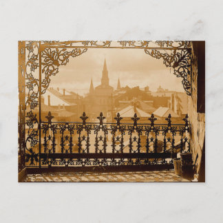 Old House Balkon New Orleans Briefkaart