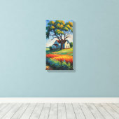 Old House Canvas Muurkunst Afdruk (Insitu (Houten vloer))