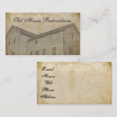 Old House Restauratie Papier Visitekaartje (Voorkant / Achterkant)