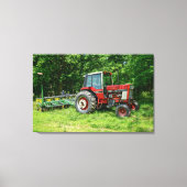 Old International Tractor Canvas Afdruk (Voorkant)