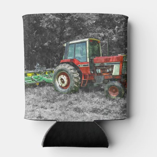 Old International Tractor Painterly Blikjeskoeler (Achterkant)