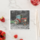 Old International Tractor Painterly Servet (Insitu)