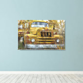 Old International Truck Canvas Afdruk (Insitu (Houten vloer))