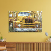 Old International Truck Canvas Afdruk (Insitu (Woonkamer))