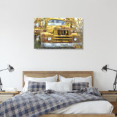 Old International Truck Canvas Afdruk (Insitu (Slaapkamer))