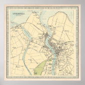 Old Inverness Scotland Map (1912)  Poster (Voorkant)