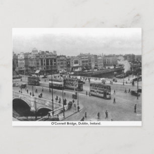 Old Ireland, 1930's O'Connell Bridge, Dublin Briefkaart