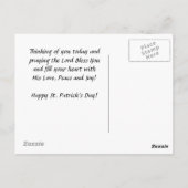 Old Irish Blessing, St. Patrick's Day Briefkaart (Achterkant)