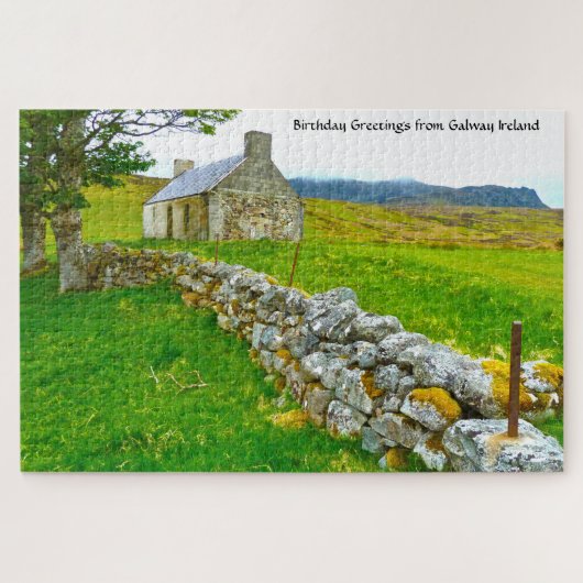 Old Irish Cottage Galway Ireland. Jigzaag Puzzle Legpuzzel (Horizontaal)