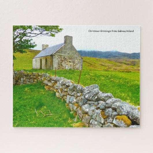 Old Irish Cottage Galway Irlande. Jigsaw Puzzle (Horizontal)