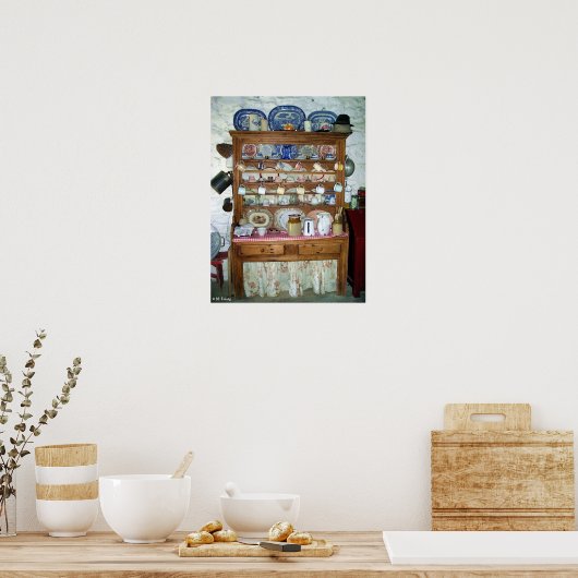 Old Irish Dresser Poster of Print (Keuken)
