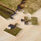 Old Irish Wool Spinner Lady, Jigzaag Puzzle Legpuzzel (Zijkant)