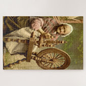 Old Irish Wool Spinner Lady, Legpuzzel (Horizontaal)