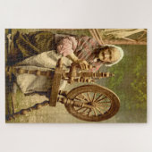 Old Irish Wool Spinner Lady Legpuzzel (Horizontaal)
