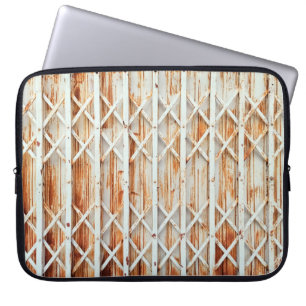 Old iron door panels are rusted. abstract, antiek. laptop sleeve