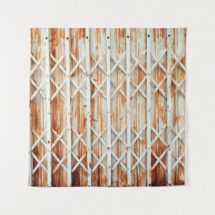 Old iron door panels are rusted. abstract, antiek. wandkleed