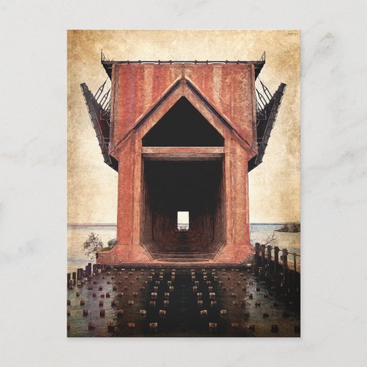 Old Iron Ore Dock Briefkaart (Voorkant)