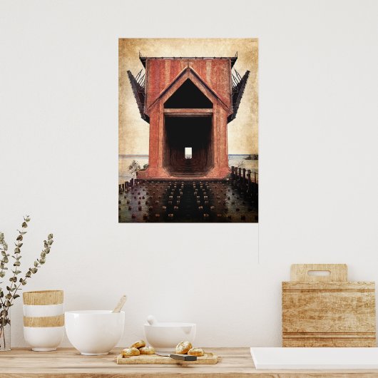 Old Iron Ore Dock Poster (Keuken)