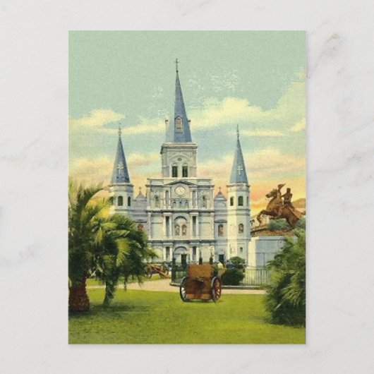 Old Jackson Square Briefkaart (Voorkant)