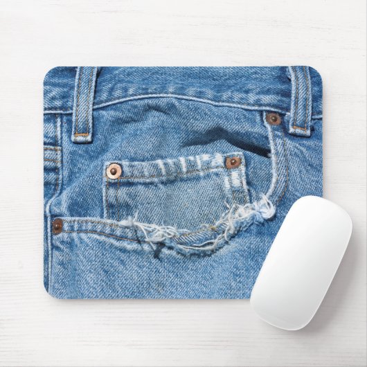Old Jeans Mousepad Muismat (Met muis)