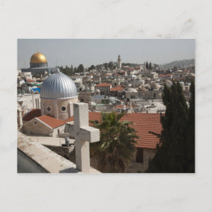 Old Jerusalem's Skyline Briefkaart