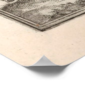 Old Kempten Germany Map (1623) Beieren Poster (Hoek)