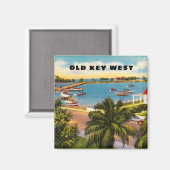 Old Key West Florida met Garrison Bight Magneet (Voorkant / Achterkant)