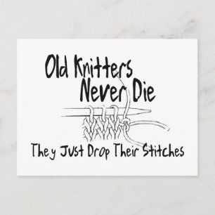 Old Knitters Briefkaart