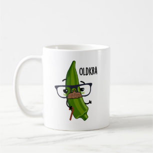 Old-kra Funny Okra Pun Koffiemok