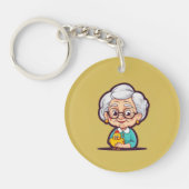 Old lady Chicken Sleutelhanger (Voorkant)