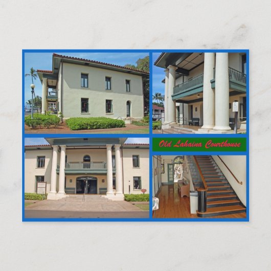 Old Lahaina Courthouse Briefkaart (Voorkant)