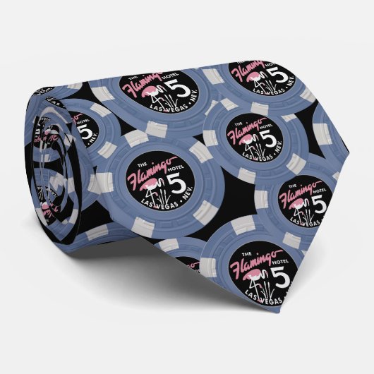 Old Las Vegas Flamingo Stropdas (Opgerold)